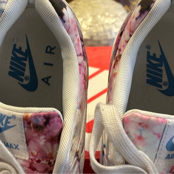 ๐ Nike Womenโs Air Max 1 Cherry Blossom print 528898 ๐ Sz 9 - Picture 5 of 12